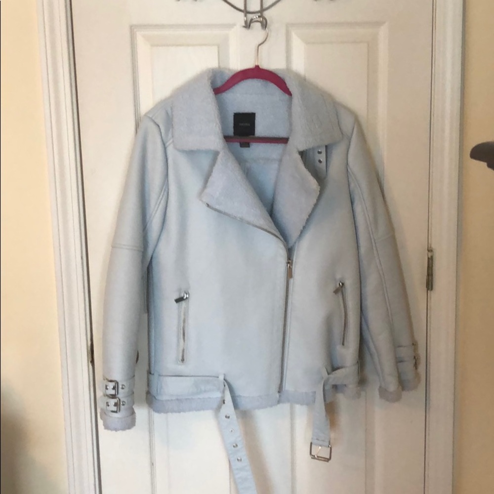 Faux Leather Moto Jacket